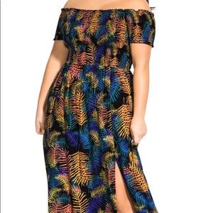 City Chic Dresses - Palm dress - city chic City Chic Dresses - Palm dress - city chic